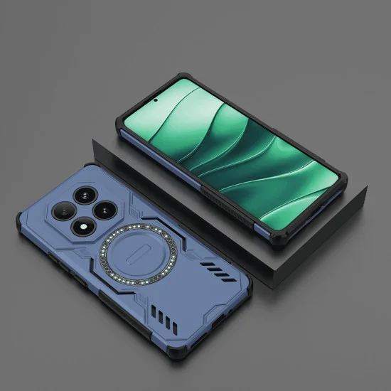Калъф за Xiaomi Redmi Note 14 Pro 4G - ArmorMag Case - Син