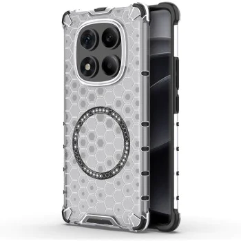 Калъф за Xiaomi Redmi Note 14 Pro 4G - Techsuit - HoneyComb Shield MagSafe - Бял