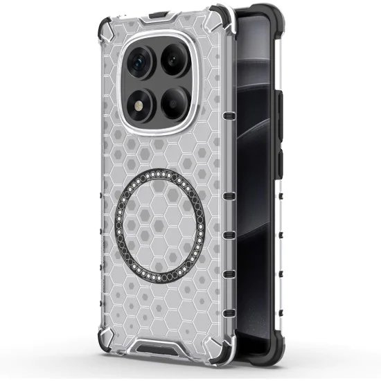 Калъф за Xiaomi Redmi Note 14 Pro 4G - Techsuit - HoneyComb Shield MagSafe - Бял