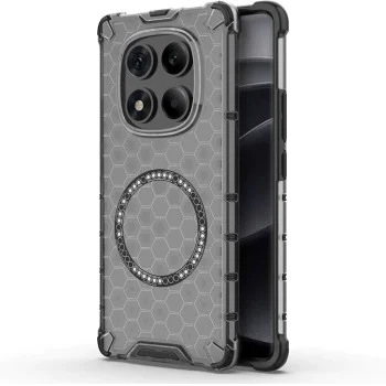 Калъф за Xiaomi Redmi Note 14 Pro 4G - Techsuit - HoneyComb Shield MagSafe - Черен