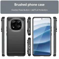 Калъф за Xiaomi Redmi Note 14 Pro+ 5G - Carbon Silicone - Черен