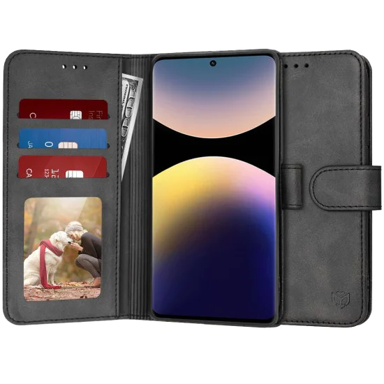 Калъф за Xiaomi Redmi Note 14 Pro+ 5G - Дневник - Черен