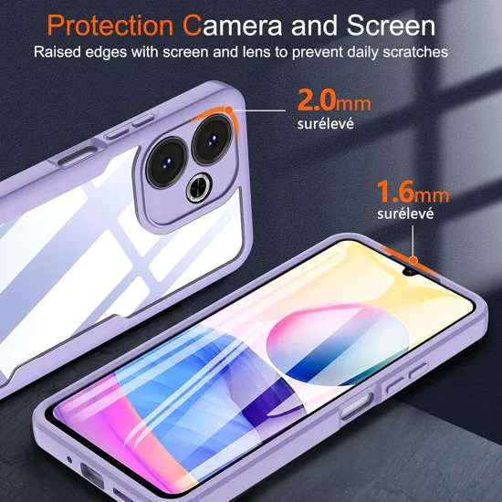 Калъф за Xiaomi Redmi Note 14 Pro 5G / Note 14 Pro+ 5G / Poco X7 + Протектор - ColorVerse 360 ​​Series - лилав