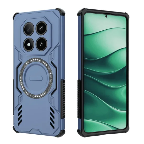 Калъф за Xiaomi Redmi Note 14 Pro 5G / Poco X7 - ArmorMag Case - Син