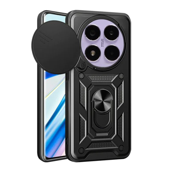 Калъф за Xiaomi Redmi Note 14 Pro 5G / Poco X7 - CamShield Series - Черен