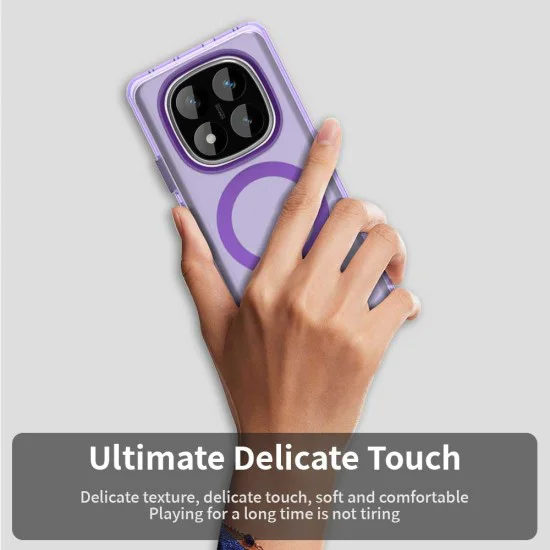 Калъф за Xiaomi Redmi Note 14 Pro 5G / Poco X7 - CandyCase MagSafe - Лилав