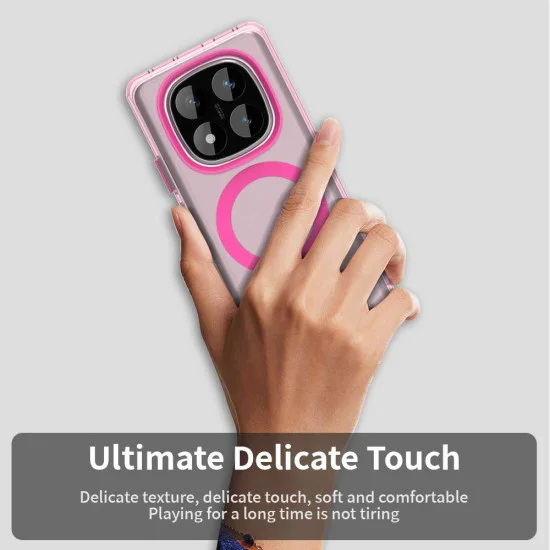 Калъф за Xiaomi Redmi Note 14 Pro 5G / Poco X7 - CandyCase MagSafe - Розов
