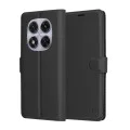 Калъф за Xiaomi Redmi Note 14 Pro 5G / Poco X7 - Кожено Протектор - Черен