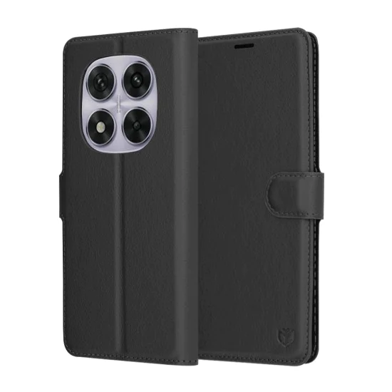 Калъф за Xiaomi Redmi Note 14 Pro 5G / Poco X7 - Кожено Протектор - Черен