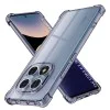 Калъф за Xiaomi Redmi Note 14 Pro 5G / Poco X7 - Techsuit - Удароустойчив Clear Silicone - Опушено Черен
