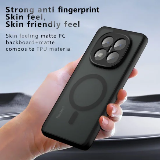 Калъф за Xiaomi Redmi Note 14 Pro+ 5G - PureFrost MagSafe - Черен