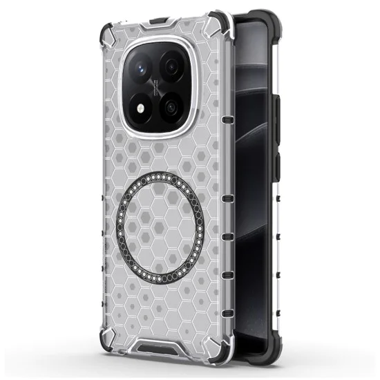 Калъф за Xiaomi Redmi Note 14 Pro+ 5G - Techsuit - HoneyComb Shield MagSafe - Бял