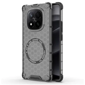 Калъф за Xiaomi Redmi Note 14 Pro+ 5G - Techsuit - HoneyComb Shield MagSafe - Черен
