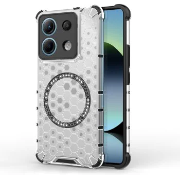 Калъф за Xiaomi Redmi Note 14S - Techsuit - HoneyComb Shield MagSafe - Бял