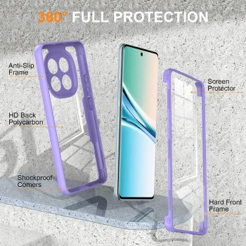 Калъф за Xiaomi Redmi Note 15 4G - ColorVerse 360 Series + Screen Protector - Techsuit - Лилав