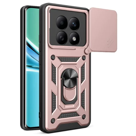 Калъф за Xiaomi Redmi Note 15 5G / Note 15 4G / Poco M8 5G - CamShield Series - Techsuit - Розово злато