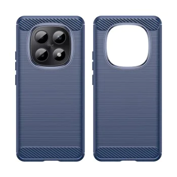 Калъф за Xiaomi Redmi Note 15 5G / Note 15 4G / Poco M8 5G - Carbon Silicone - Techsuit - Син