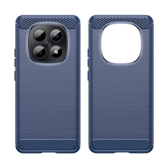 Калъф за Xiaomi Redmi Note 15 5G / Note 15 4G / Poco M8 5G - Carbon Silicone - Techsuit - Син