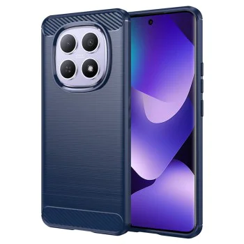 Калъф за Xiaomi Redmi Note 15 5G / Note 15 4G / Poco M8 5G - Carbon Silicone - Techsuit - Син