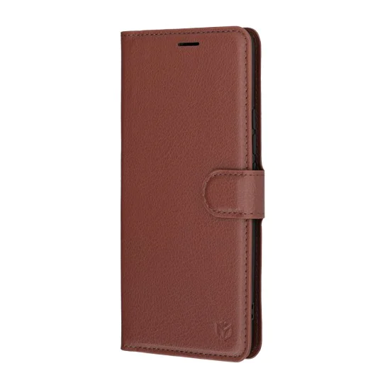 Калъф за Xiaomi Redmi Note 15 5G / Note 15 4G / Poco M8 5G - Leather Folio - Techsuit - Кафяв