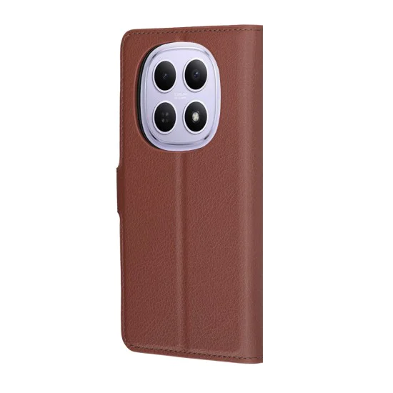Калъф за Xiaomi Redmi Note 15 5G / Note 15 4G / Poco M8 5G - Leather Folio - Techsuit - Кафяв