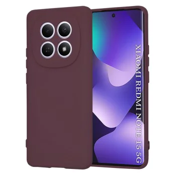 Калъф за Xiaomi Redmi Note 15 5G / Note 15 4G / Poco M8 5G - SoftFlex - Techsuit - Сливово червен