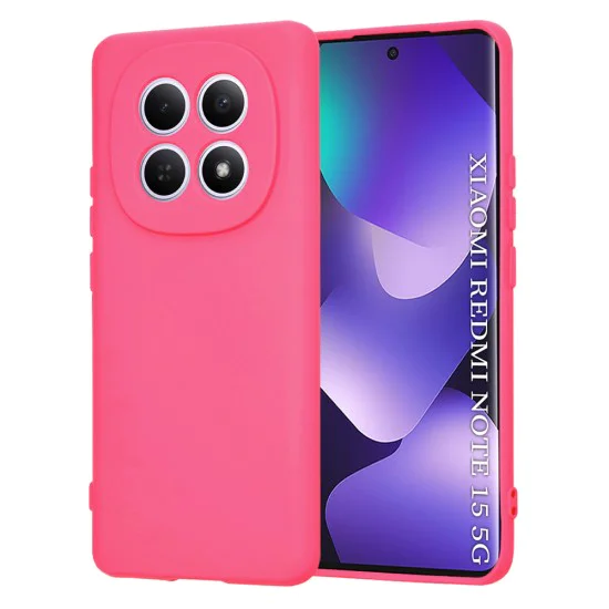 Калъф за Xiaomi Redmi Note 15 5G / Note 15 4G / Poco M8 5G - SoftFlex - Techsuit - Яркорозов