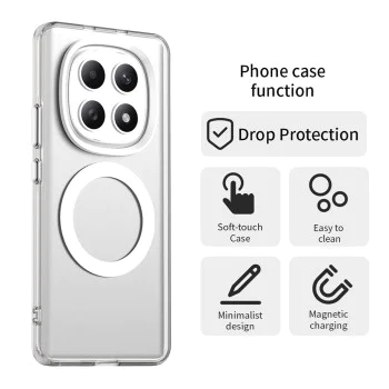 Калъф за Xiaomi Redmi Note 15 5G / Poco M8 5G - Techsuit CandyCase MagSafe - Бял