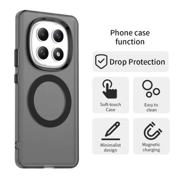 Калъф за Xiaomi Redmi Note 15 5G / Poco M8 5G - Techsuit CandyCase MagSafe - Черен
