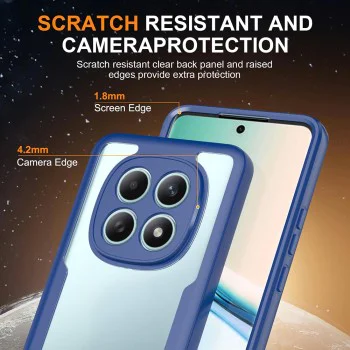 Калъф за Xiaomi Redmi Note 15 5G / Poco M8 5G - Techsuit ColorVerse 360 Series + Протектор - Син