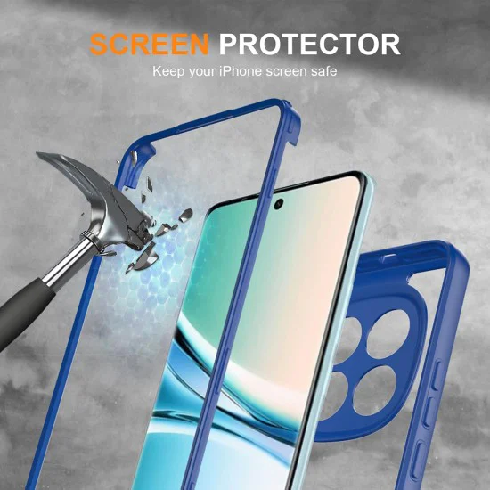 Калъф за Xiaomi Redmi Note 15 5G / Poco M8 5G - Techsuit ColorVerse 360 Series + Протектор - Син