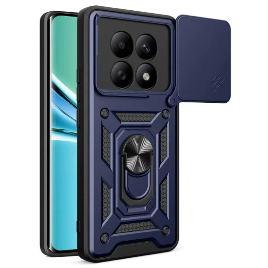 Калъф за Xiaomi Redmi Note 15 / Poco M8 5G - Techsuit CamShield Series - Син