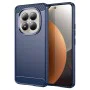 Калъф за Xiaomi Redmi Note 15 Pro 4G - Carbon Silicone - Techsuit - Син