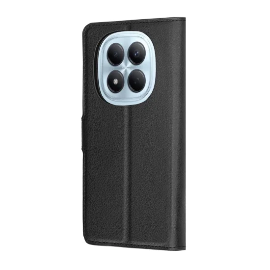 Калъф за Xiaomi Redmi Note 15 Pro 4G - Leather Folio - Techsuit - Черен