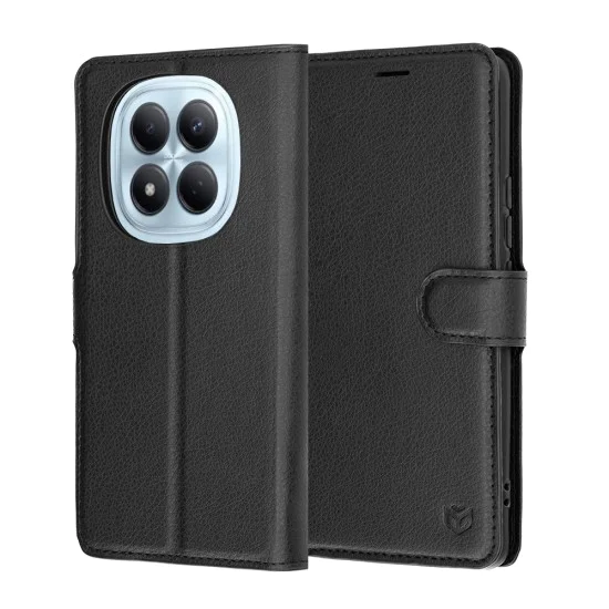 Калъф за Xiaomi Redmi Note 15 Pro 4G - Leather Folio - Techsuit - Черен