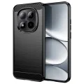 Калъф за Xiaomi Redmi Note 15 Pro 4G - Techsuit Carbon Silicone - Черен