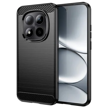 Калъф за Xiaomi Redmi Note 15 Pro 4G - Techsuit Carbon Silicone - Черен