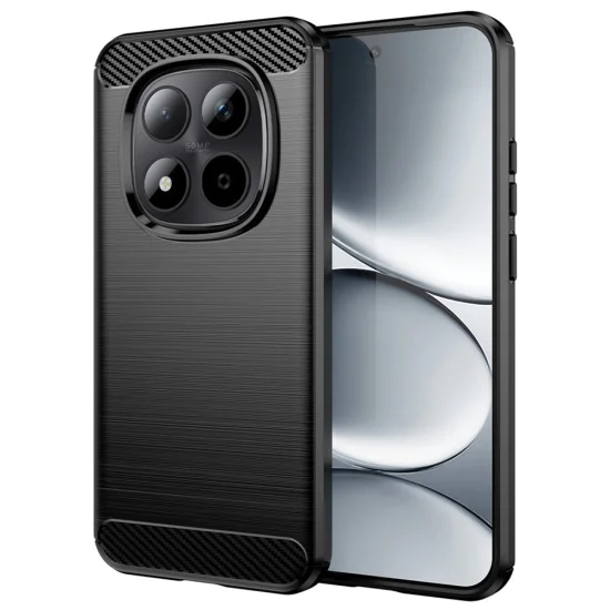 Калъф за Xiaomi Redmi Note 15 Pro 4G - Techsuit Carbon Silicone - Черен