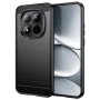 Калъф за Xiaomi Redmi Note 15 Pro 4G - Techsuit Carbon Silicone - Черен