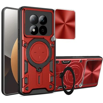 Калъф за Xiaomi Redmi Note 15 Pro 5G - CamGuard Pro - Techsuit - Червен