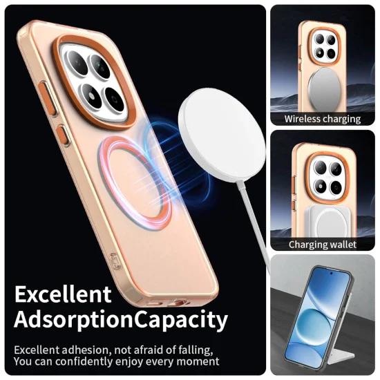 Калъф за Xiaomi Redmi Note 15 Pro 5G - CandyCase MagSafe - Techsuit - Оранжев