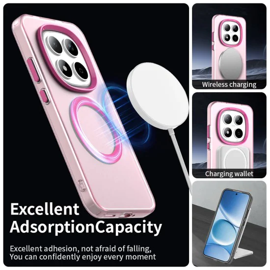 Калъф за Xiaomi Redmi Note 15 Pro 5G - CandyCase MagSafe - Techsuit - Розов