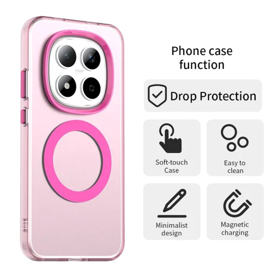 Калъф за Xiaomi Redmi Note 15 Pro 5G - CandyCase MagSafe - Techsuit - Розов