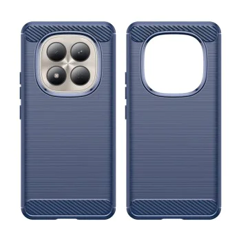 Калъф за Xiaomi Redmi Note 15 Pro 5G - Carbon Silicone - Techsuit - Син