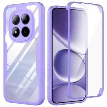 Калъф за Xiaomi Redmi Note 15 Pro 5G - ColorVerse 360 Series + Screen Protector - Techsuit - Лилав