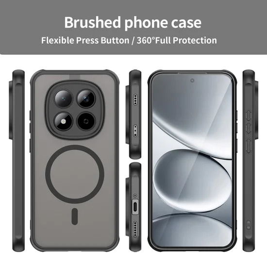 Калъф за Xiaomi Redmi Note 15 Pro 5G - HaloFrost II MagSafe - Techsuit - Черен