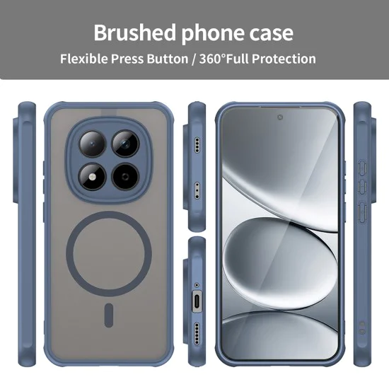 Калъф за Xiaomi Redmi Note 15 Pro 5G - HaloFrost II MagSafe - Techsuit - Тъмносин
