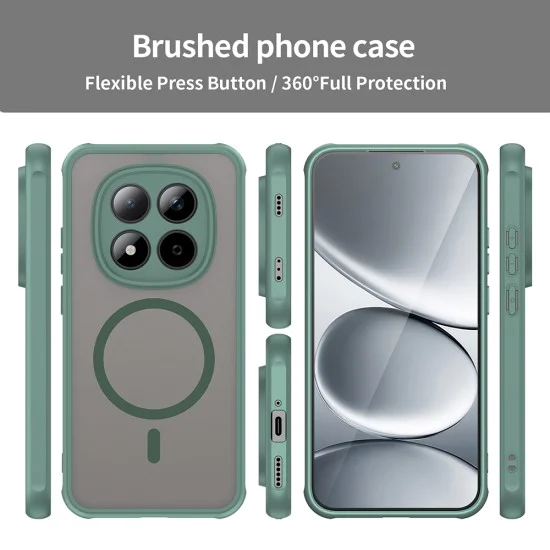 Калъф за Xiaomi Redmi Note 15 Pro 5G - HaloFrost II MagSafe - Techsuit - Зелен