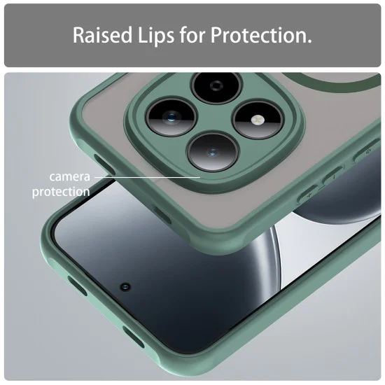 Калъф за Xiaomi Redmi Note 15 Pro 5G - HaloFrost II MagSafe - Techsuit - Зелен