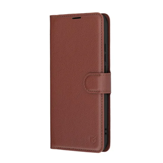 Калъф за Xiaomi Redmi Note 15 Pro 5G - Leather Folio - Techsuit - Кафяв